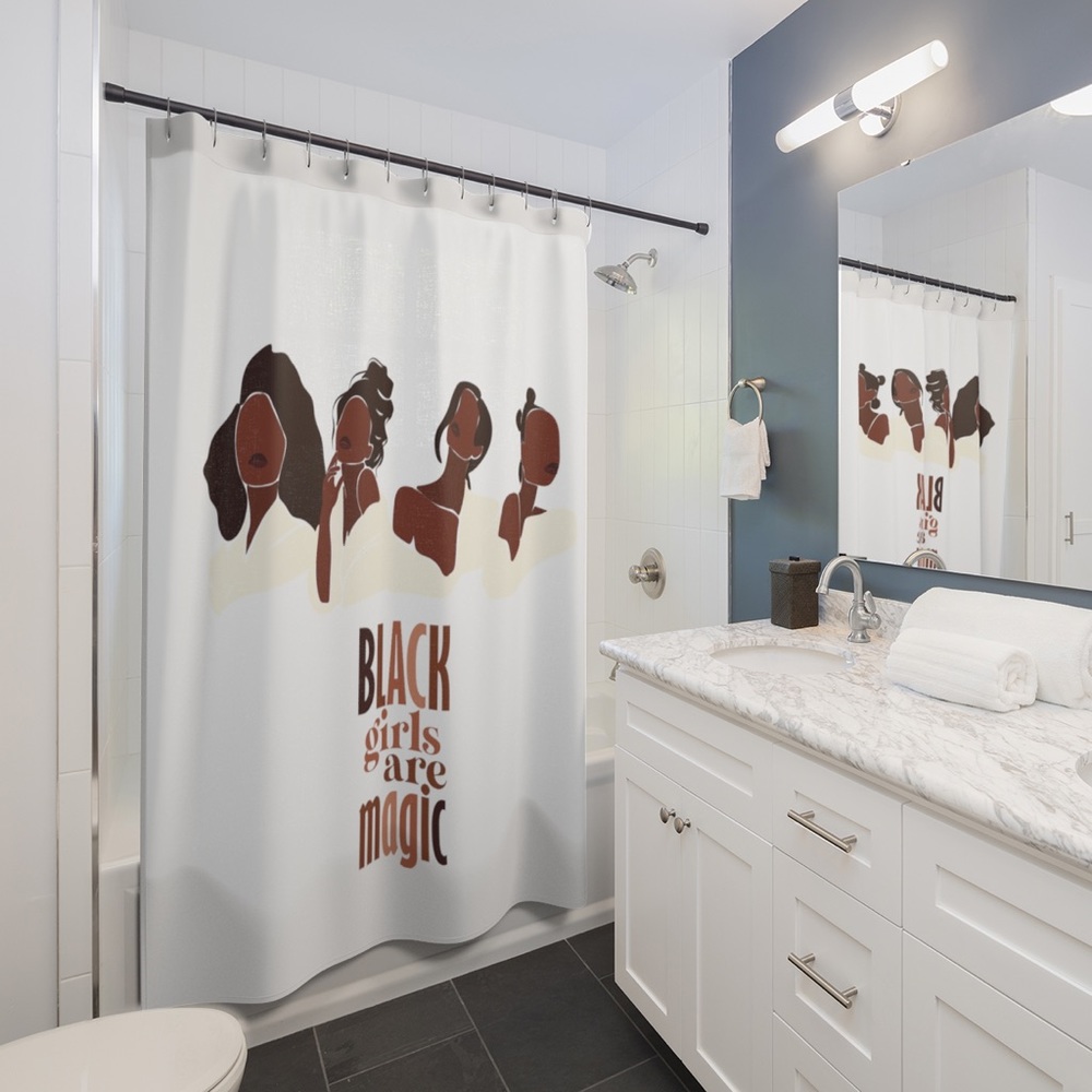 Black Girls Are Magic Shower Curtain